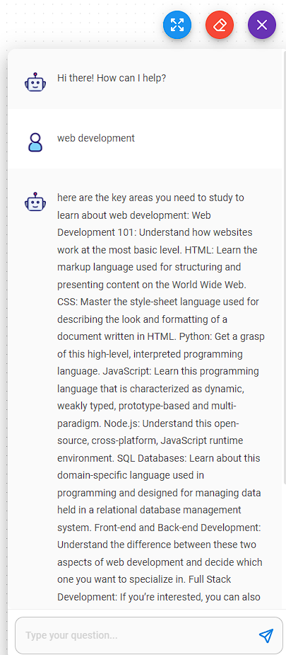 flowise local llm response